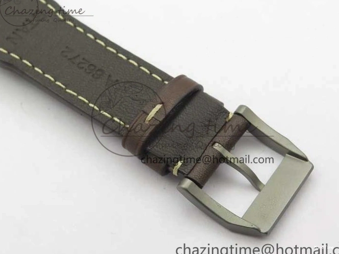 MIROTIME 0323 Mark XVIII IW327006 Titanium V7F 1:1 Best Edition Black Dial on Brown Leather Strap A Attractive 7080